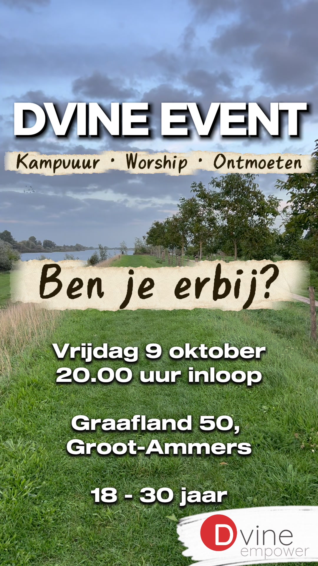 Dvine Event vrijdag 9 oktober 2026, Graafland 50 in Groot-Ammers